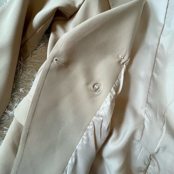 BLAZER COAT Womens XXL Khaki Stretch Double Breasted Classy Workwear - Picture 5 of 15